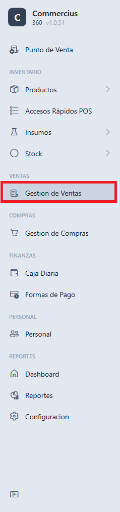 Gestion de ventas